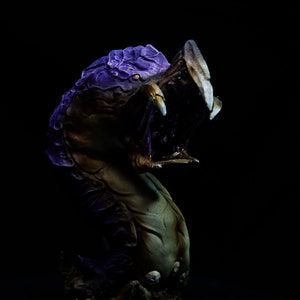 D&D Purple worm monster miniature DnD, Dungeons and dragons, Hand painted, custom paint job, 3d printed minis for Heroquest Minis TTRPG