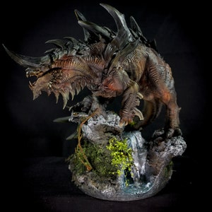 DnD Tarrasque miniature for dungeons and dragons mini Gargantuan Dragon painted mini for herquest pathfinder TTRPG D&D painted miniatures