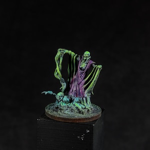DnD Necromancer mage Miniature for Dungeons and dragons dark wizard mini Hand painted for heroquest pathfinder Tabletop RPG TTRPG minis