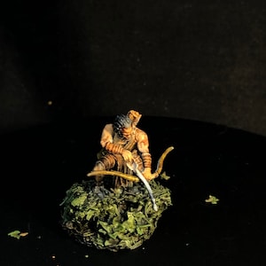 Human hunter D&D Miniature, Dungeons and dragons, Hand painted, custom paint job, Wizkids Nolzur’s Marvelous Tabletop RPG
