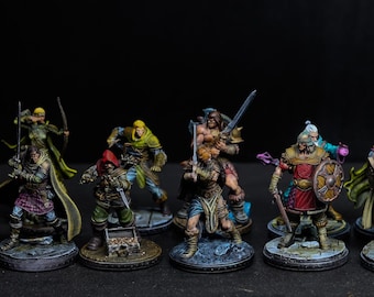 D&D Hero Bundle I Playable Characters I Dnd painted heroes I primal collectibles I Dungeons and Dragons I Painted DnD miniatures