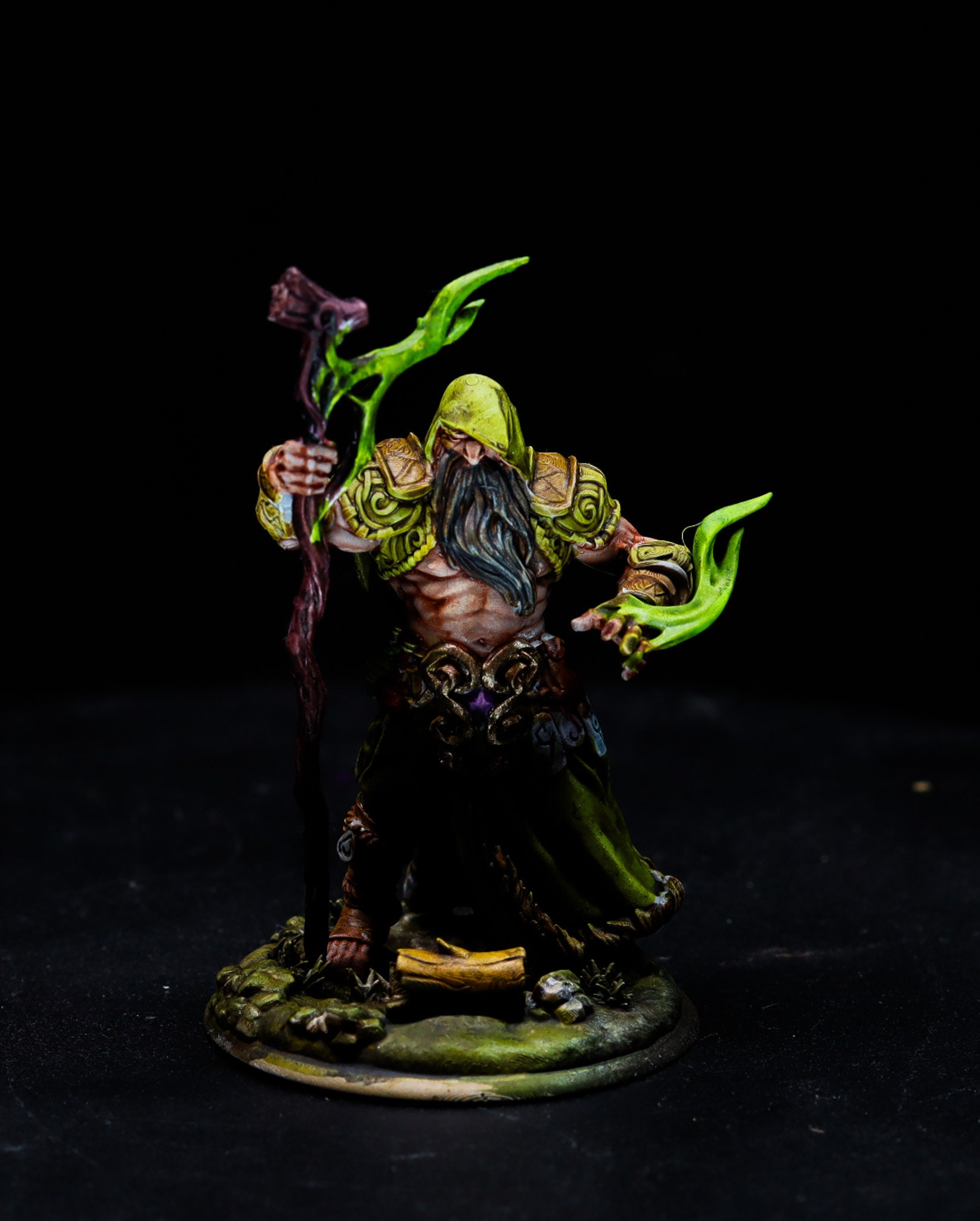 D&D Human Druid Warlock Multiclass Miniature Dnd Mini for Dungeons and