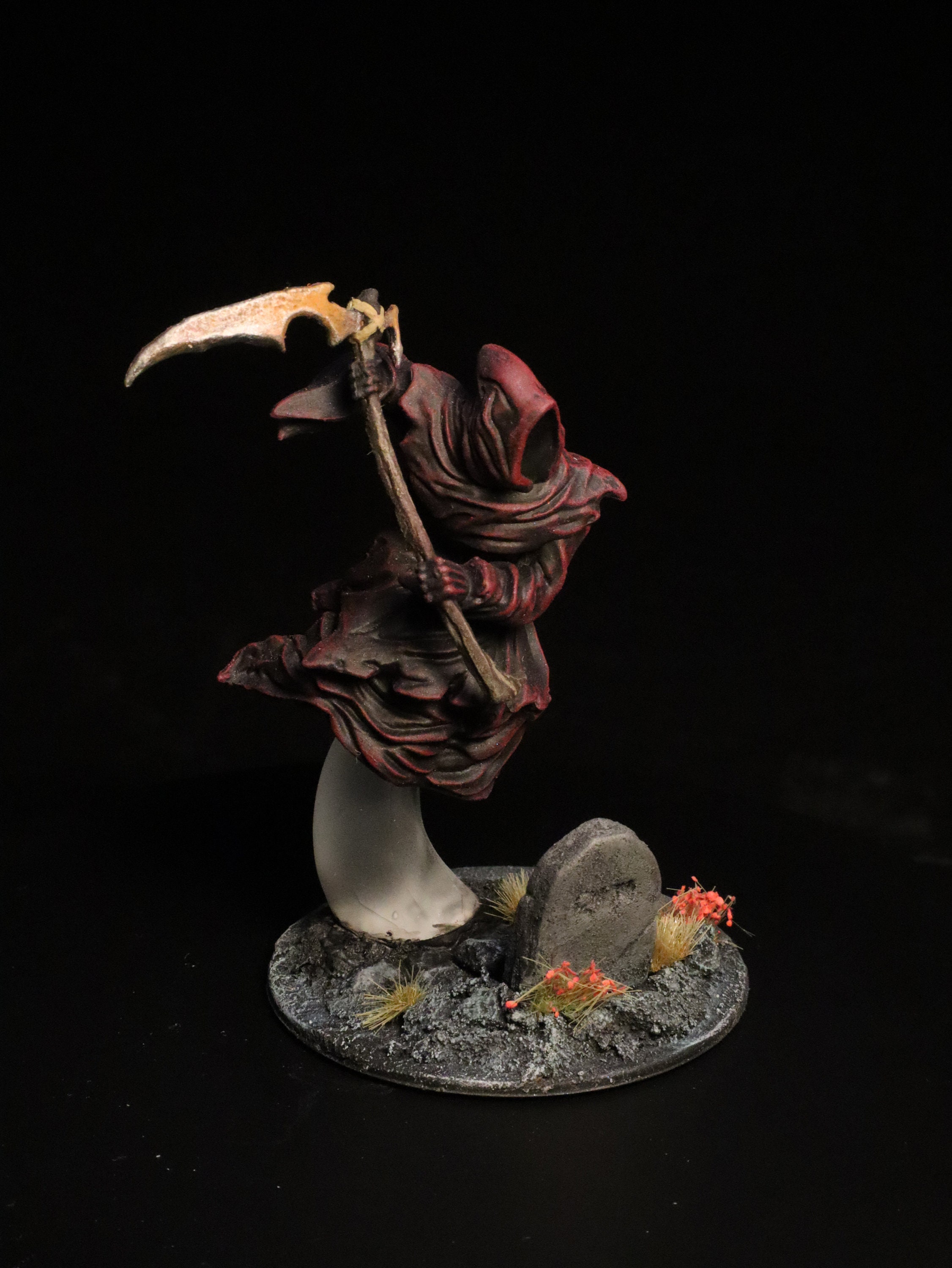 D&D Grim reaper wraith DnD miniature painted mini for Dungeons and Dragons hand painted models Heroquest pathfinder Tabletop RPG