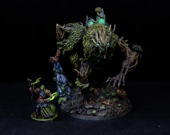 D&D Human Druid Tree lord Shapeshifter Healer multiclass miniature DnD mini Dungeons and Dragons hand painted models pathfinder RPG