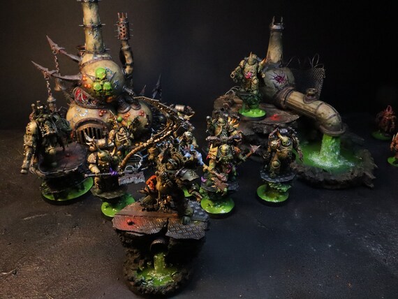 Nurgle Death Guard Army L Warhammer 40k L Hand Painted L Chaos