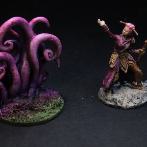 DnD wizard Miniature for Dungeons and dragons dark mage mini Hand painted mini for heroquest pathfinder Tabletop RPG TTRPG minis