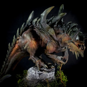 DnD Tarrasque miniature for dungeons and dragons mini Gargantuan Dragon painted mini for herquest pathfinder TTRPG D&D painted miniatures