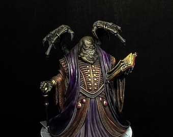 Hell demon DnD miniature painted mini Amnizu  Pit chain lord demon miniatures Heroquest pathfinder Tabletop RPG Age of Sigmar Hellscape