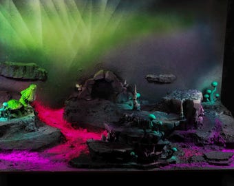 Custom made Table top terrain gaming board painted Scatter terrain perfect for Dnd display, kill team and Warhammer 40k any size