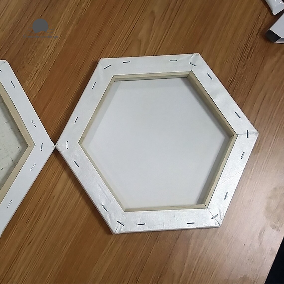 Hexagon Painting Canvas Panel BoardsArtist Blank CanvasFrame Etsy