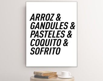 Arroz och Gandules och Pasteles & Coquito och Sofrito | Puerto Ricansk mat | Latinx ~ Latino ~ Latina