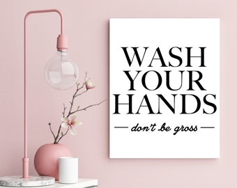 Tvätta händerna. Var inte äcklig. | Badrumsinredning | Hygien | Direktnedladdning