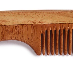 Organic Natural Neem Wood Handle Comb Women Men Free Shipping