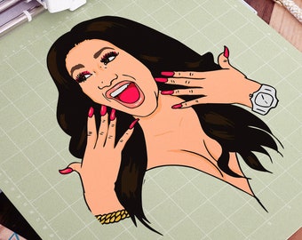 Cardi B Svg Etsy