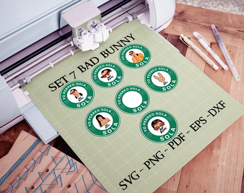 Download Set 7 Bad Bunny SVG Yo hago lo que me da la gana Cup | Etsy