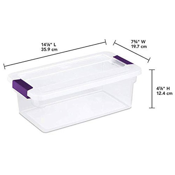 Sterilite 30 Quart Clear Plastic Storage Bin with White Latch Lid, 36 Pack  