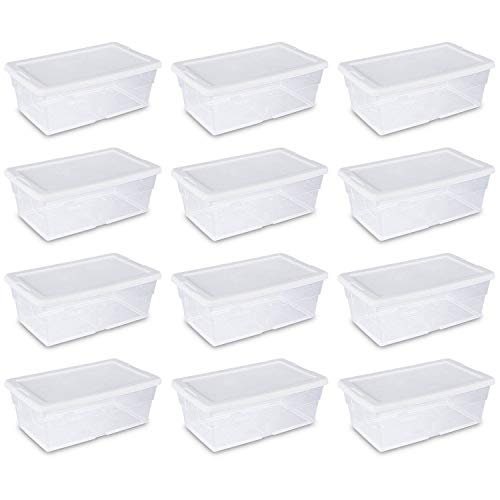 ClearSpace 15 x 7.3 x 3.5 Clear Plastic Storage Bins with Dividers