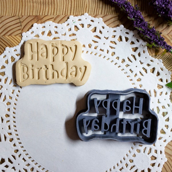 Happy Birthday Cortador De Galletas STL - – Tu Tienda