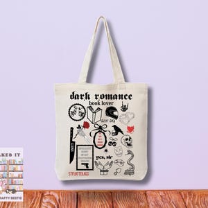 Dark Romance Reader-tygväska, bokväska, bokälskares tygväska, bokväska, bokälskares present