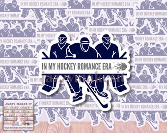 Hockey Romance Reader Sticker| Kindle Sticker, Bookish Sticker, Hockey Waterproof Sticker, Vinyl Sticker, Bookish Kindle Decal, laptop Decal