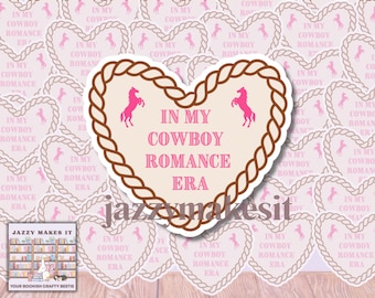 Cowboy Romance Sticker| Kindle Sticker, Bookish Sticker, Waterproof Sticker, Vinyl Sticker, Bookish Kindle Decal, laptop Decal,