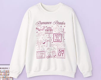 Romance Reader Crew Neck | Bookish Clothing, Book lovers sweater, bookish gifts