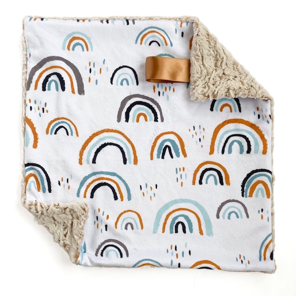 Rainbow Blanket Etsy