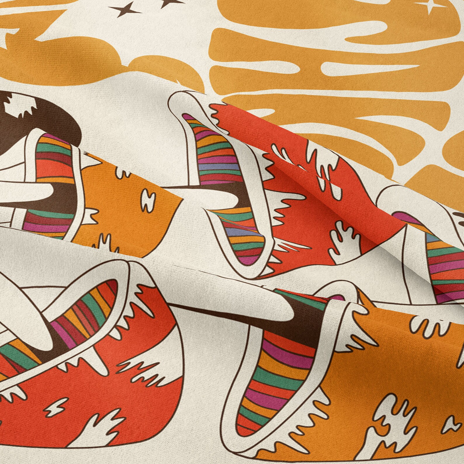 Mushroom Tapestry Cartoon Tapestry Tapestry Wall Hanging Etsy