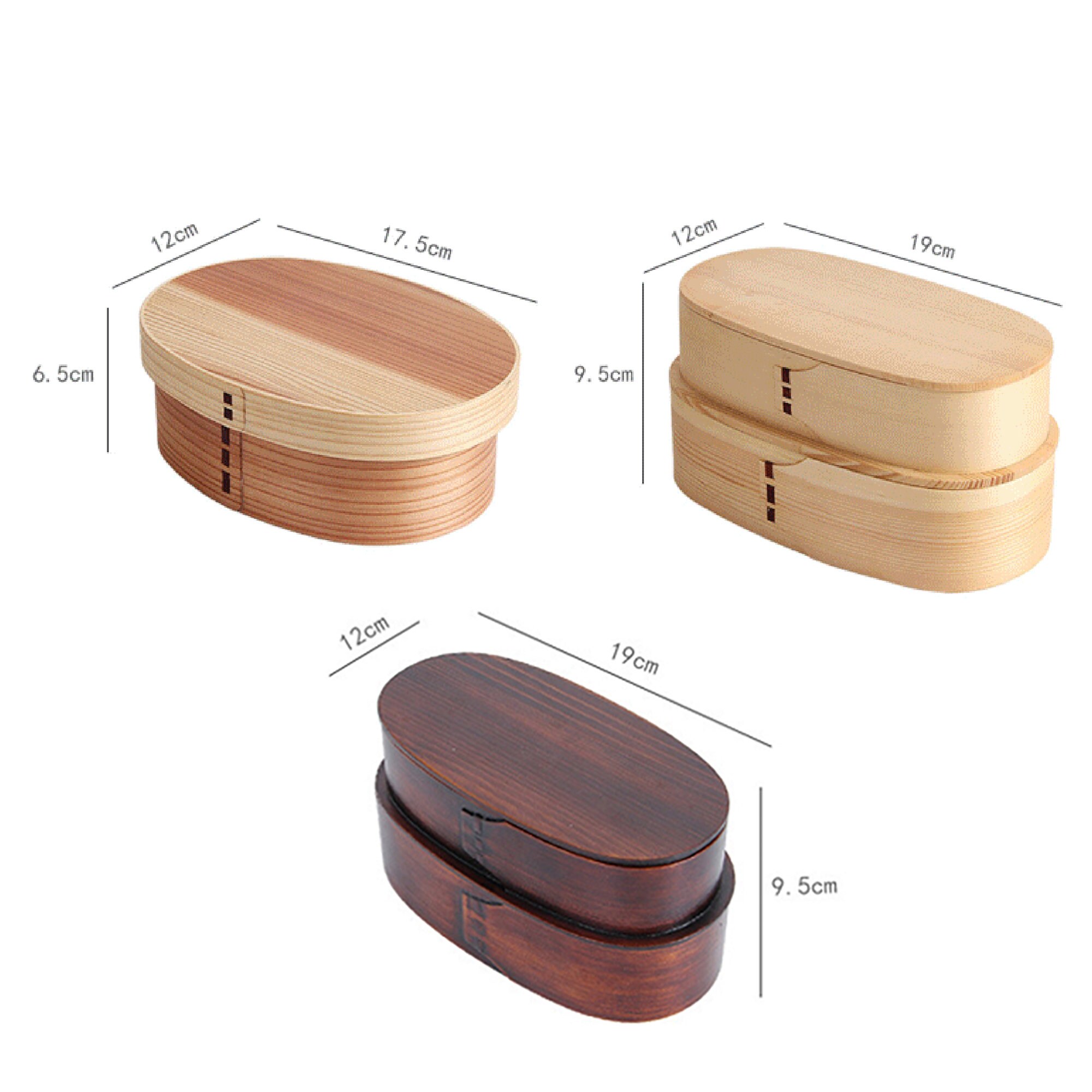 Bento Box For Adults Wooden Bento Box Double Layer Lunch Etsy