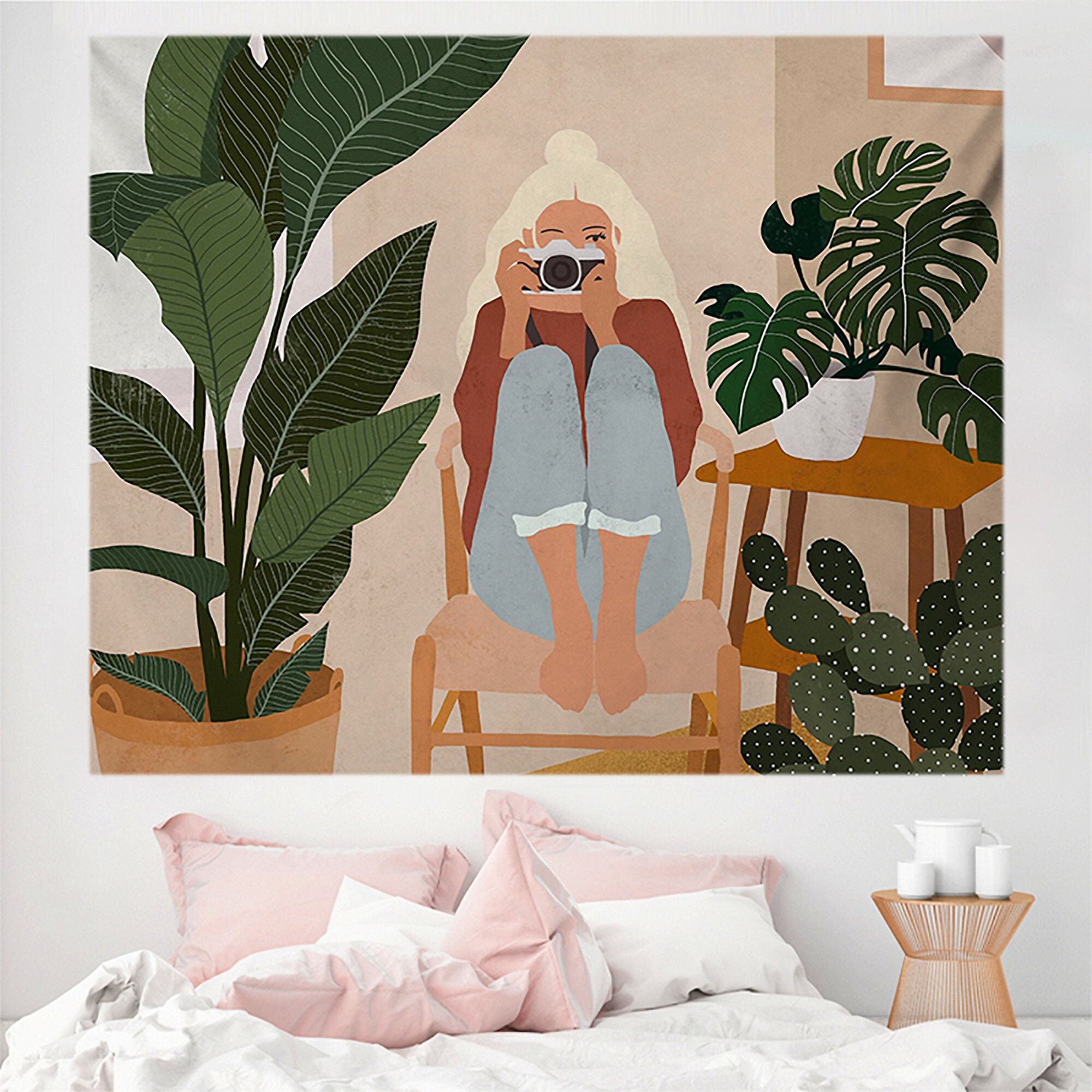 Girl Tapestry Tapestry Wall Hanging Tapestry Aesthetic Wall Etsy