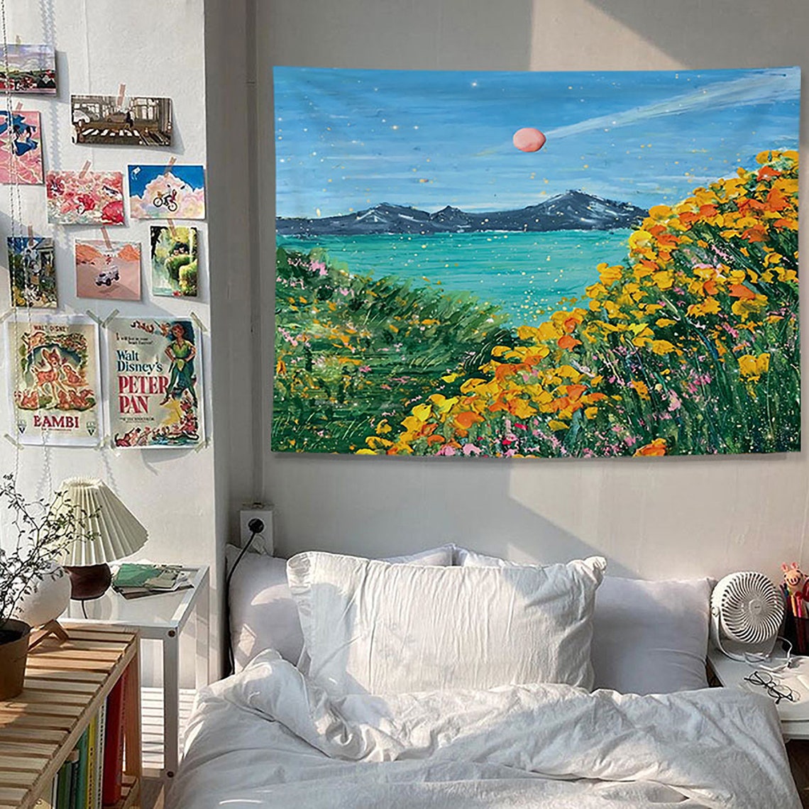 Oil Painting Tapestry Tapestry Wall Hanging Tapestry Etsy