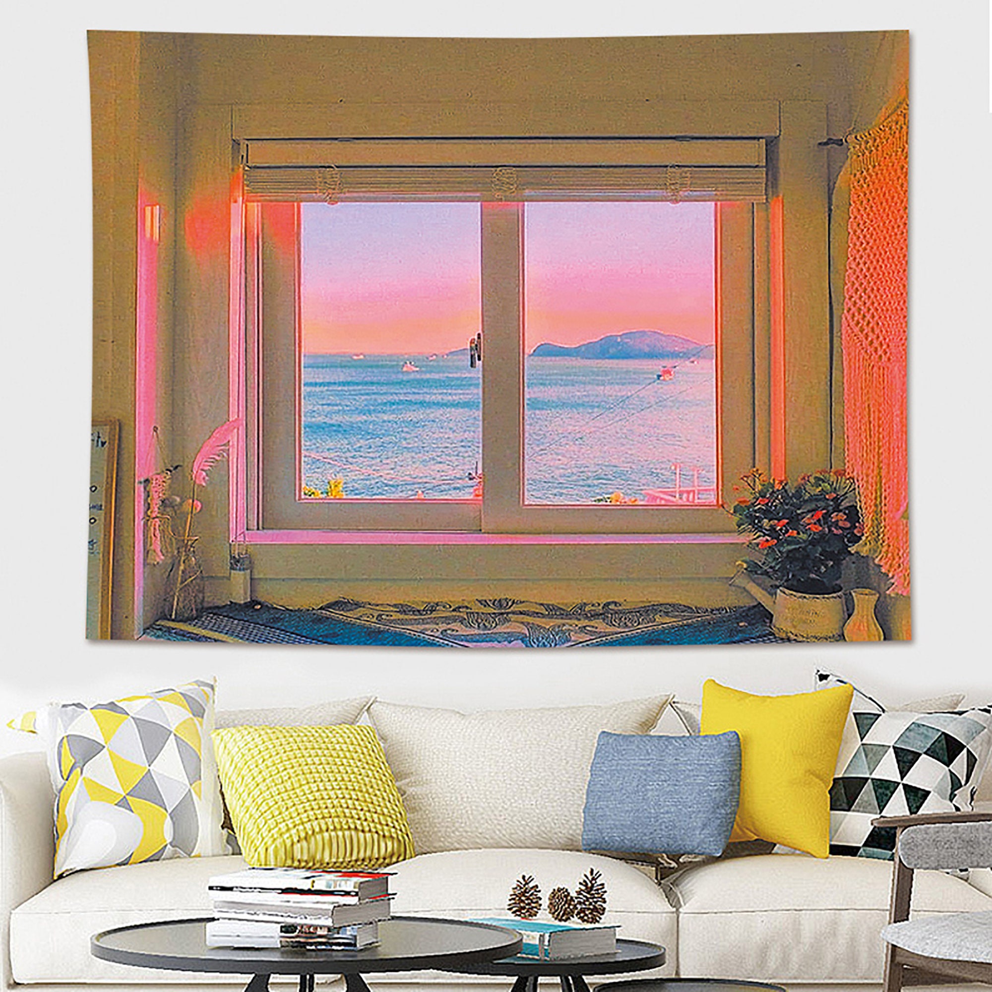 Sunset tapestry Landscape tapestry Tapestry Wall Hanging Etsy