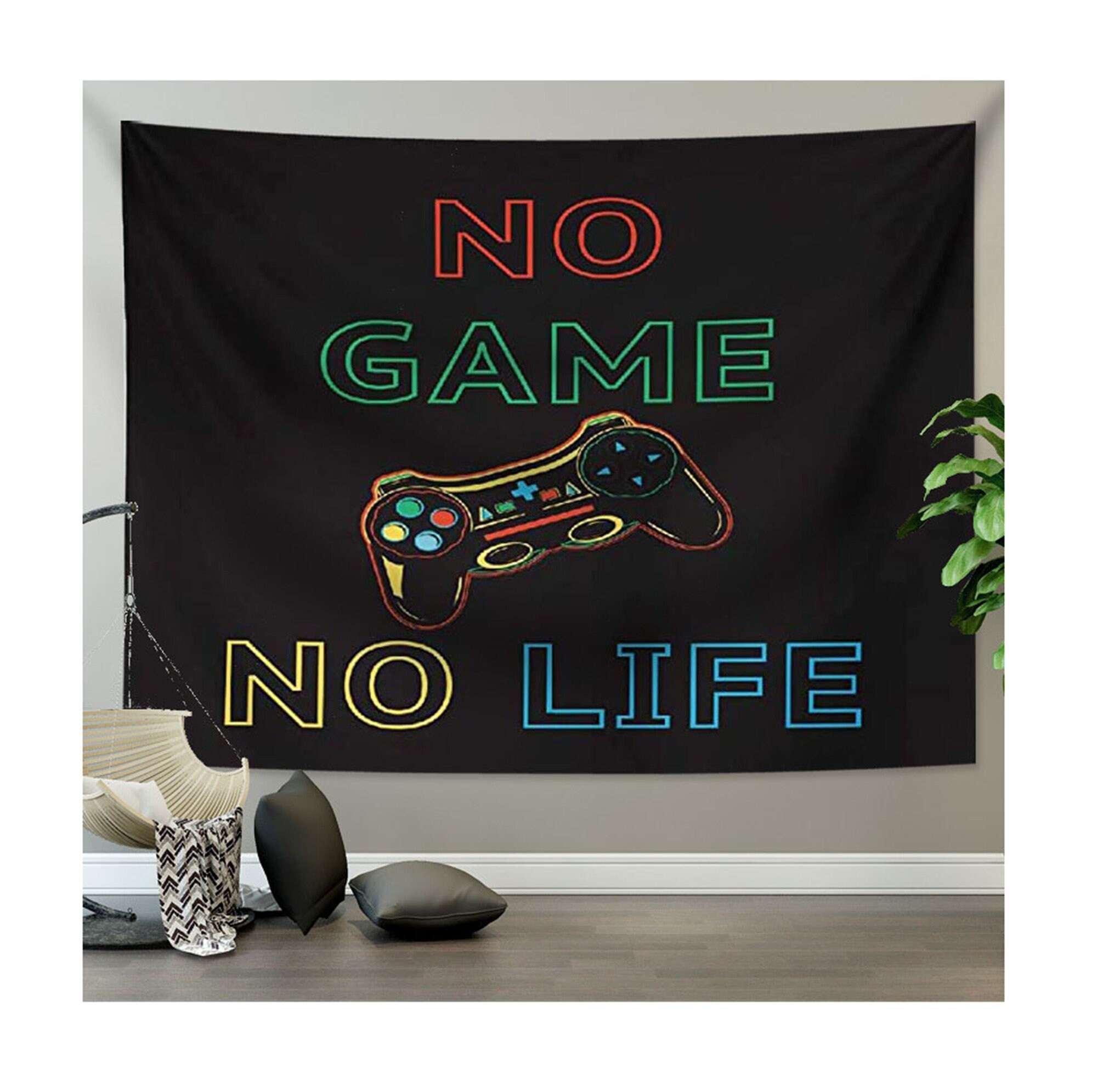 Game Wall Tapestry Game Wireless Mockup Tapestry Art Etsy