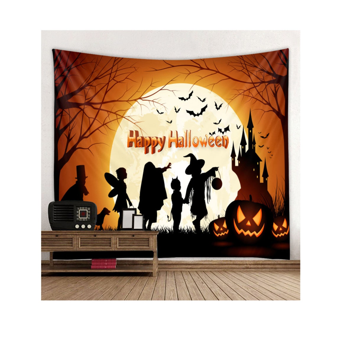 Halloween Tapestry Hanging Cloth Background Cloth Digital Etsy