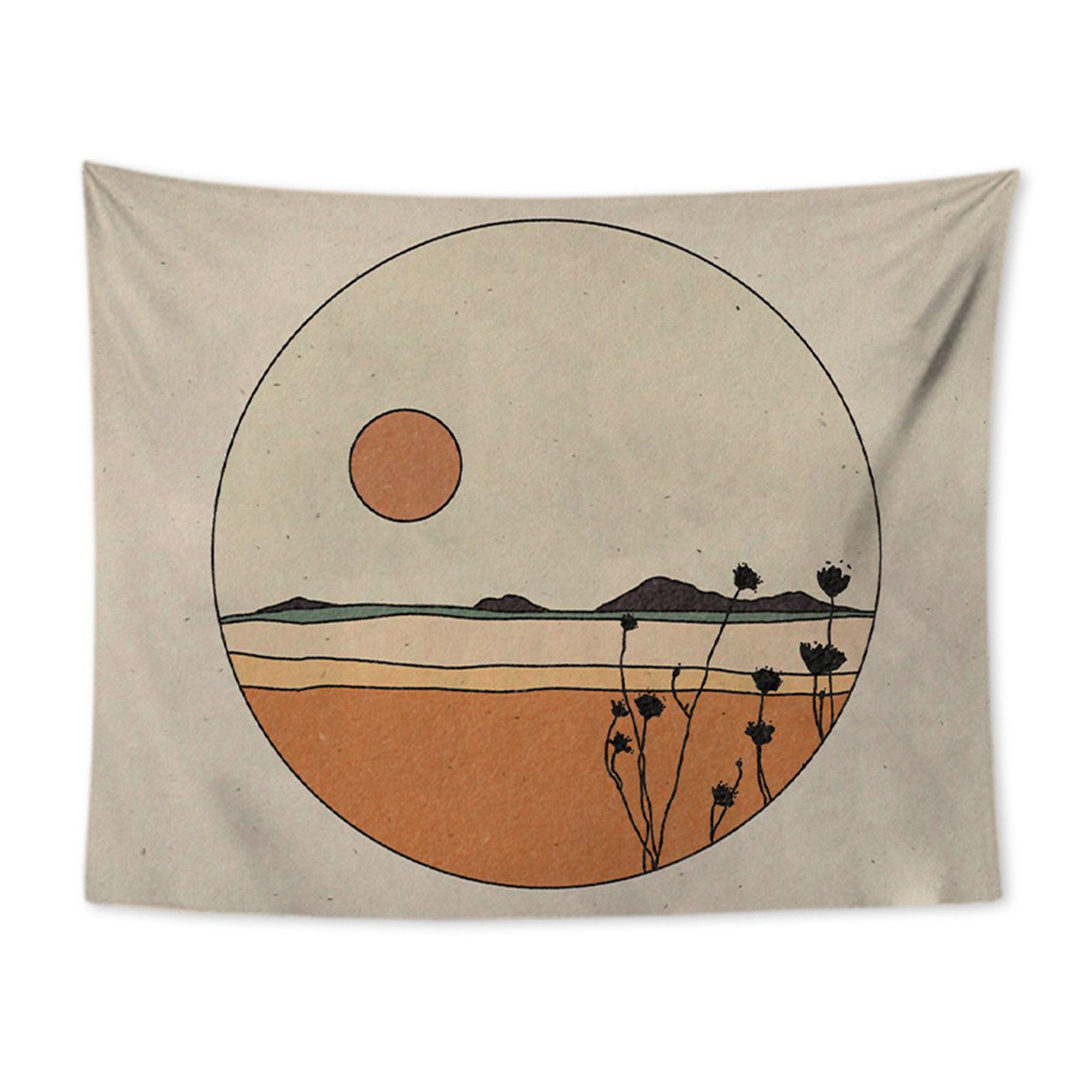 Simple Tapestry Art Tapestry Morandi Tapestry Wall Hanging Etsy