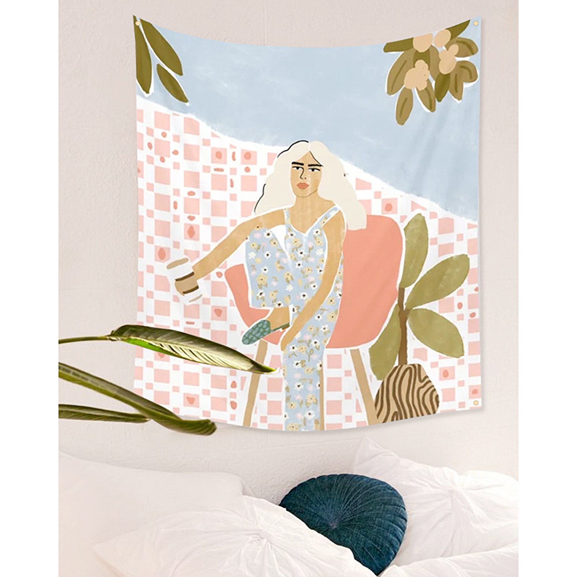 World Map Tapestry Cartoon tapestry Tapestry Wall Hanging Etsy