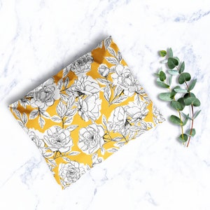 Mustard Bloom 10x13 Poly Mailer | Shipping Mailer | Shipping Supplies | Cute Mailing | Cute Shipping Bags | Small Business Supplies