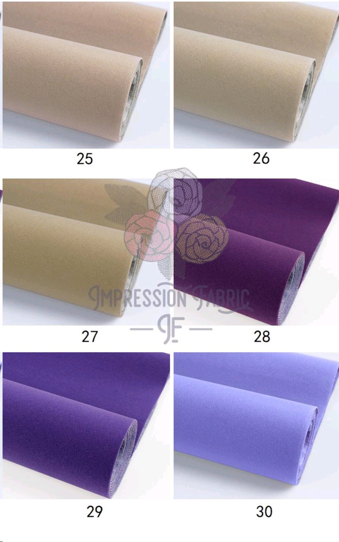 Selfadhesive Flocked Fabric Solid Upholstery Fabric Vintage Etsy