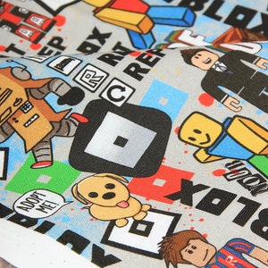 Roblox Fabric Fun Game Fabric Cotton Cartoon Fabric Sewing | Etsy