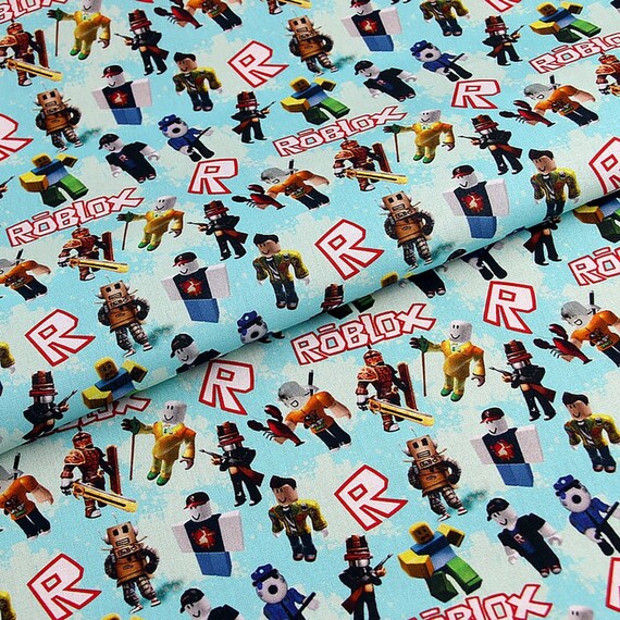 Roblox Fabric Cotton Cartoon Fabric Sewing Fabric Animation | Etsy Roblox Fabric Cotton Cartoon Fabric Sewing Fabric Animation | Etsy