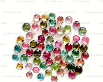 weight 7.5 carat Green Tourmaline gemstone loose cabs Size 11x11 MM Tourmaline Cabochon code #T 49 Green Tourmaline cabs