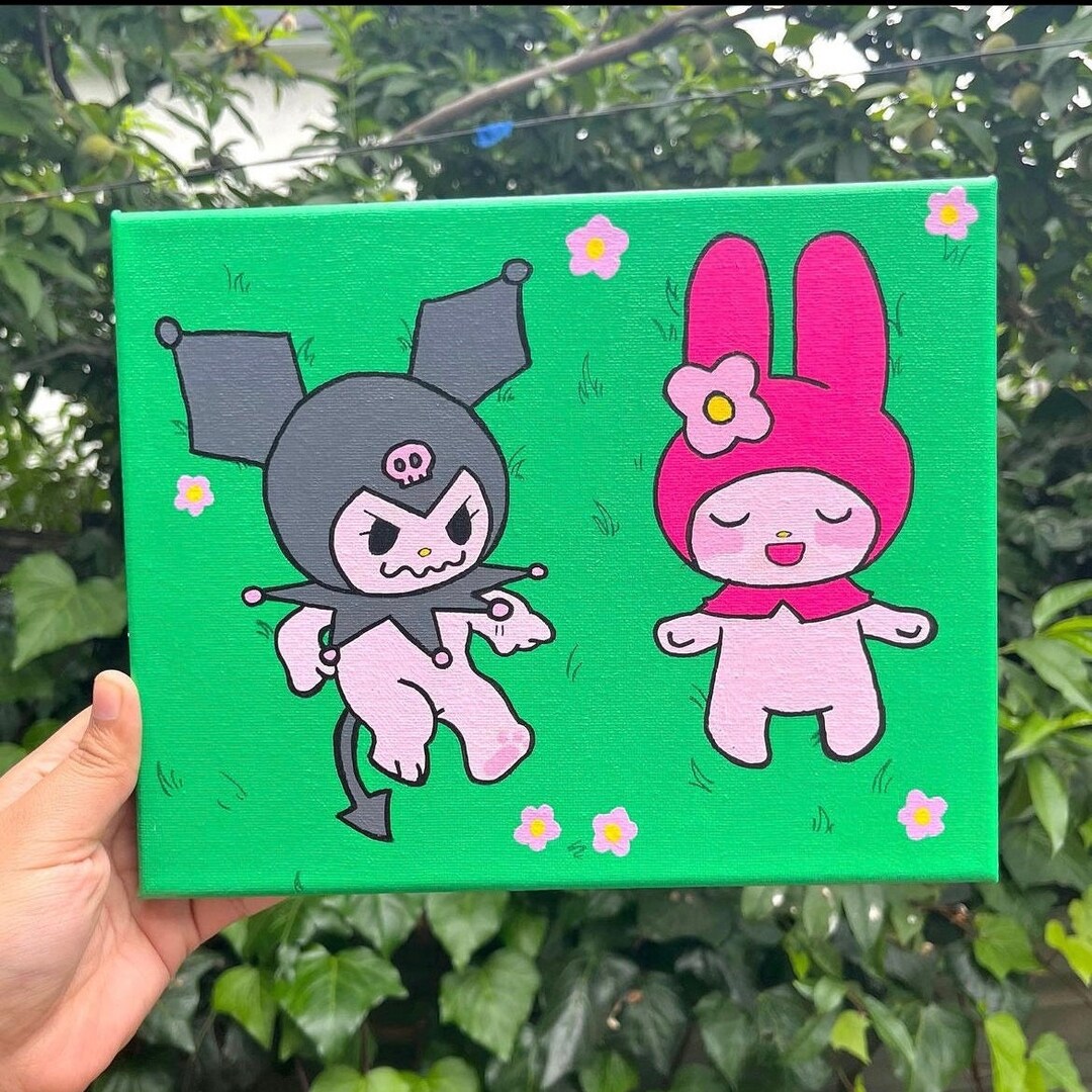 Kuromi X My Melody Painting - Etsy