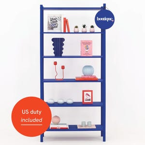 Modular Wooden Shelving Unit BS-01-ML | Custom Color Retail Display Shelf | BAMBUK Freestanding Display for Shops, Boutiques & Trade Shows