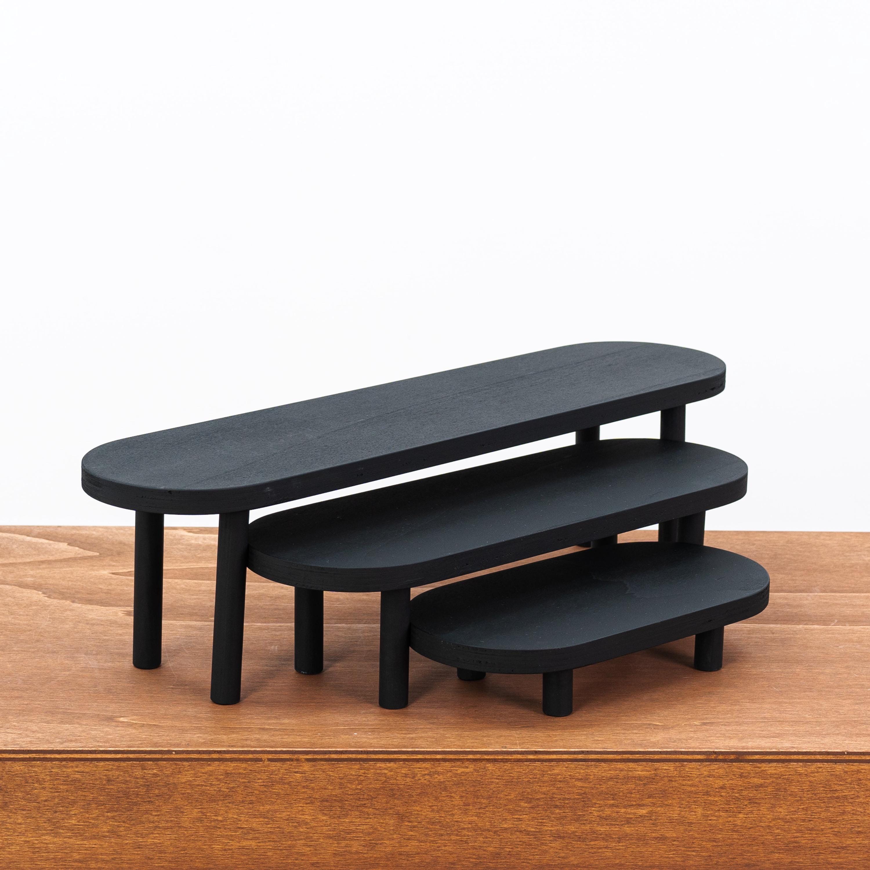 Set of 3 Risers VAR-10-BL | Black Color - Etsy