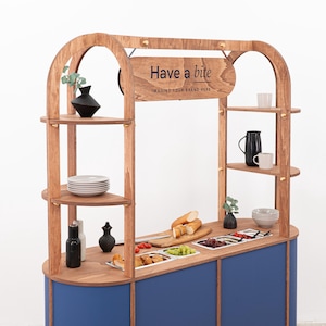 Chariot à charcuterie VC-29-A-W | Idéal pour la restauration et les événements | Snack-bar | couleur personnalisée