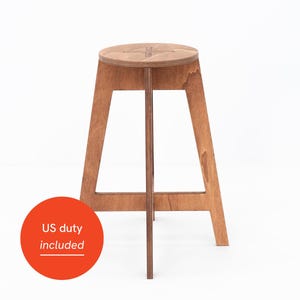 Bar stool 63cm high (24 3/4") VT-02-CF | coffee color