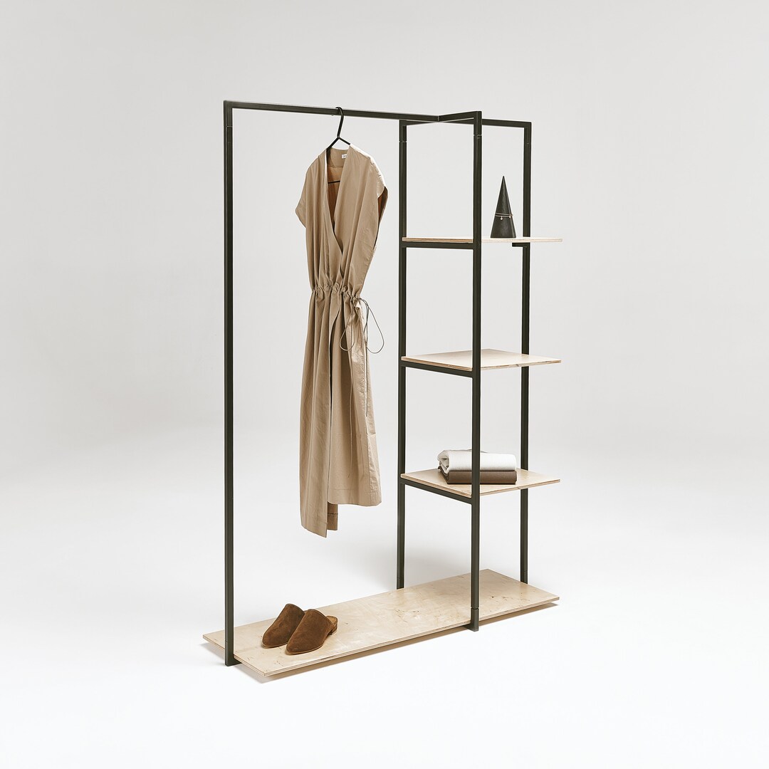 Retail Garment Rack With Shelves SR07 Boutique Decor Etsy