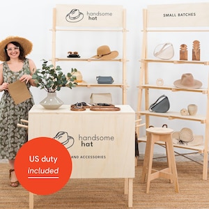 Dublin Bundle | vendor booth | counter & shelfs | market stall | collapsible display stands