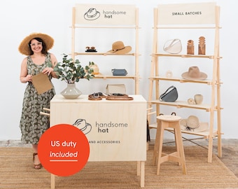 Dublin Bundle | vendor booth | counter & shelfs | market stall | collapsible display stands
