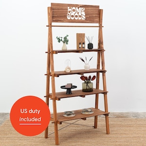 Portable shelving unit VS-03-CF for shops and market fairs | collapsible display